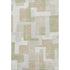 5' X 8' Beige Ivory And Taupe Geometric Washable Area Rug With UV Protection