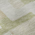 8' Beige Ivory And Taupe Geometric Washable Round Rug With UV Protection