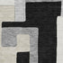 5' X 8' Black Ivory And Beige Geometric Washable Area Rug With UV Protection
