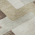 5' X 8' Brown Ivory And Beige Geometric Washable Area Rug With UV Protection