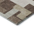 8' X 10' Brown Ivory And Beige Geometric Washable Area Rug With UV Protection