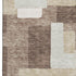 8' X 10' Brown Ivory And Beige Geometric Washable Area Rug With UV Protection