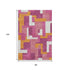 8' X 10' Pink Ivory And Orange Geometric Washable Area Rug With UV Protection