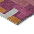 8' X 10' Pink Ivory And Orange Geometric Washable Area Rug With UV Protection