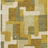 9' X 12' Wheat Ivory And Gold Geometric Washable Area Rug With UV Protection