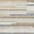 9' X 12' Ivory Gray And Beige Striped Washable Area Rug With UV Protection