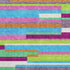 5' X 8' Lavender Orange And Lime Green Striped Washable Area Rug With UV Protection