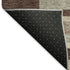 5' X 8' Merlot Gray And Beige Striped Washable Area Rug With UV Protection