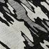 5' X 8' Black Ivory And Gray Abstract Washable Area Rug With UV Protection