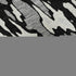 8' Black Ivory And Gray Abstract Washable Round Rug With UV Protection