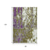 8' X 10' Olive Green Purple And Ivory Abstract Washable Area Rug With UV Protection