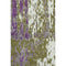 8' X 10' Olive Green Purple And Ivory Abstract Washable Area Rug With UV Protection