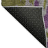 8' X 10' Olive Green Purple And Ivory Abstract Washable Area Rug With UV Protection