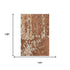 9' X 12' Rust Beige And Peach Abstract Washable Area Rug With UV Protection