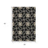 5' X 8' Black Khaki And Beige Geometric Washable Area Rug With UV Protection