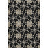 5' X 8' Black Khaki And Beige Geometric Washable Area Rug With UV Protection