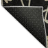 5' X 8' Black Khaki And Beige Geometric Washable Area Rug With UV Protection