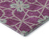 5' X 8' Blush Ivory And Beige Geometric Washable Area Rug With UV Protection