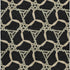 5' X 8' Black Beige And Ivory Geometric Washable Area Rug With UV Protection