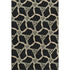 8' X 10' Black Beige And Ivory Geometric Washable Area Rug With UV Protection