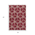 5' X 8' Burgundy And Gray Geometric Washable Area Rug With UV Protection