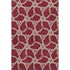 8' X 10' Burgundy And Gray Geometric Washable Area Rug With UV Protection