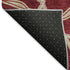 8' X 10' Burgundy And Gray Geometric Washable Area Rug With UV Protection