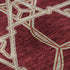 8' X 10' Burgundy And Gray Geometric Washable Area Rug With UV Protection