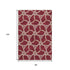 8' X 10' Burgundy And Gray Geometric Washable Area Rug With UV Protection