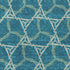 8' X 10' Teal Beige And Copper Geometric Washable Area Rug With UV Protection