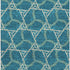 8' X 10' Teal Beige And Copper Geometric Washable Area Rug With UV Protection