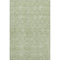 8' X 10' Artichoke Green And Ivory Geometric Washable Area Rug With UV Protection