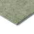 8' X 10' Artichoke Green And Ivory Geometric Washable Area Rug With UV Protection