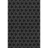 5' X 8' Black And Ivory Geometric Washable Area Rug With UV Protection