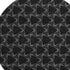 8' Black And Ivory Geometric Washable Round Rug With UV Protection