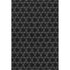 9' X 12' Black And Ivory Geometric Washable Area Rug With UV Protection