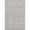 5' X 8' Gray And Gold Geometric Washable Area Rug With UV Protection