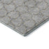 5' X 8' Gray And Gold Geometric Washable Area Rug With UV Protection
