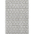 5' X 8' Gray And Gold Geometric Washable Area Rug With UV Protection