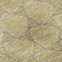 8' Wheat Ivory And Gray Geometric Washable Round Rug With UV Protection