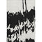 5' X 8' Black And Ivory Abstract Washable Area Rug With UV Protection
