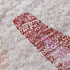 5' X 8' Blush And Pink Abstract Washable Area Rug With UV Protection
