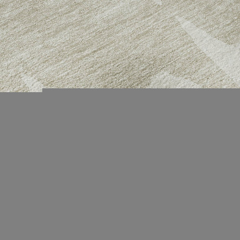 9' X 12' Ivory Beige And Khaki Abstract Washable Area Rug With UV Protection