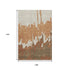 9' X 12' Rust Beige And Brown Abstract Washable Area Rug With UV Protection