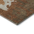 9' X 12' Rust Beige And Brown Abstract Washable Area Rug With UV Protection