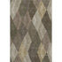 9' X 12' Brown Beige And Gray Geometric Washable Area Rug With UV Protection