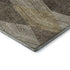 9' X 12' Brown Beige And Gray Geometric Washable Area Rug With UV Protection