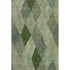 8' X 10' Green Gray And Sage Geometric Washable Area Rug With UV Protection