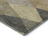 5' X 8' Coffee Gold And Taupe Geometric Washable Area Rug With UV Protection