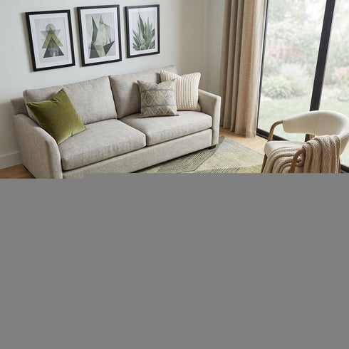 5' X 8' Olive Green Gray And Ivory Geometric Washable Area Rug With UV Protection